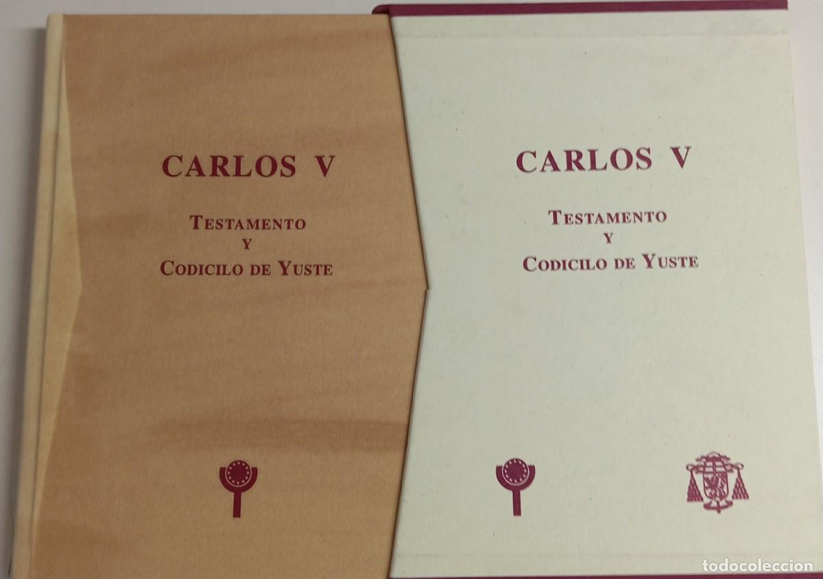 Libros de segunda mano: CARLOS V: TESTAMENTO Y CODICILIO DE YUSTE - Foto 1