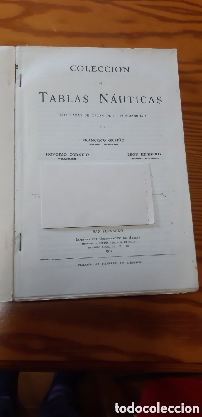 Libros de segunda mano: Tablas N&aacute;uticas 1972 - Foto 2
