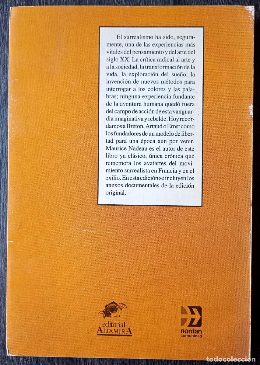 Libros de segunda mano: Maurice Nadeau . Historia del surrealismo - Foto 2
