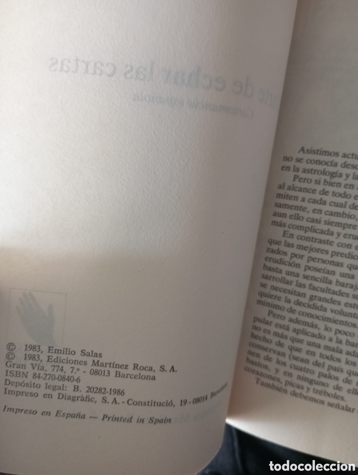 Libros de segunda mano: El arte de echar las cartas. Mtnez Roca - Foto 3