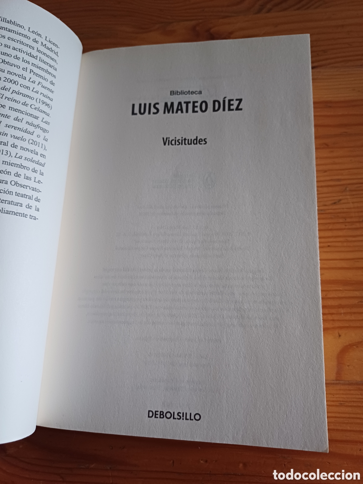 Libros de segunda mano: Luis Mateo D&iacute;ez Vicisitudes - Foto 3