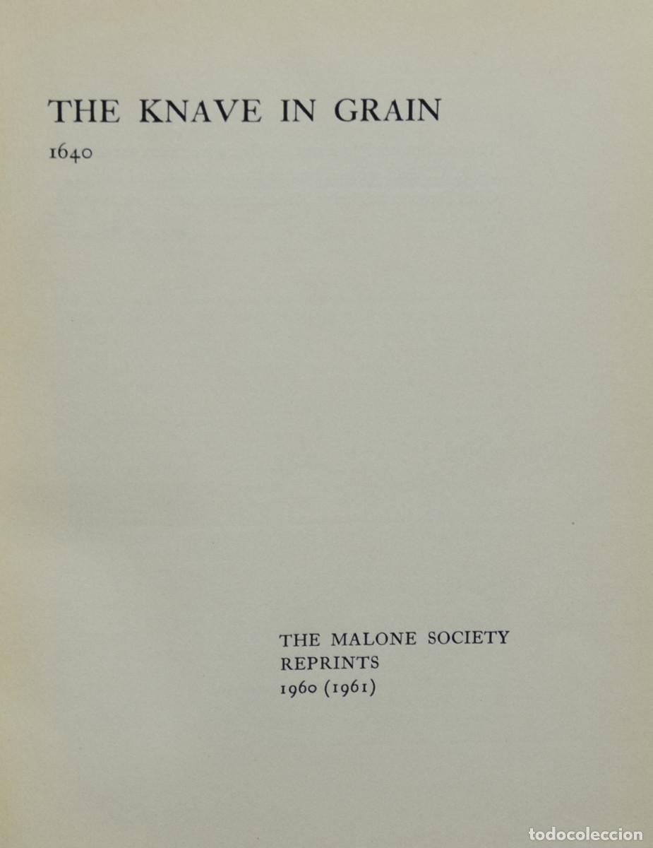Libros de segunda mano: THE KNAVE IN GRAIN 1640 - An&oacute;nimo - Foto 1