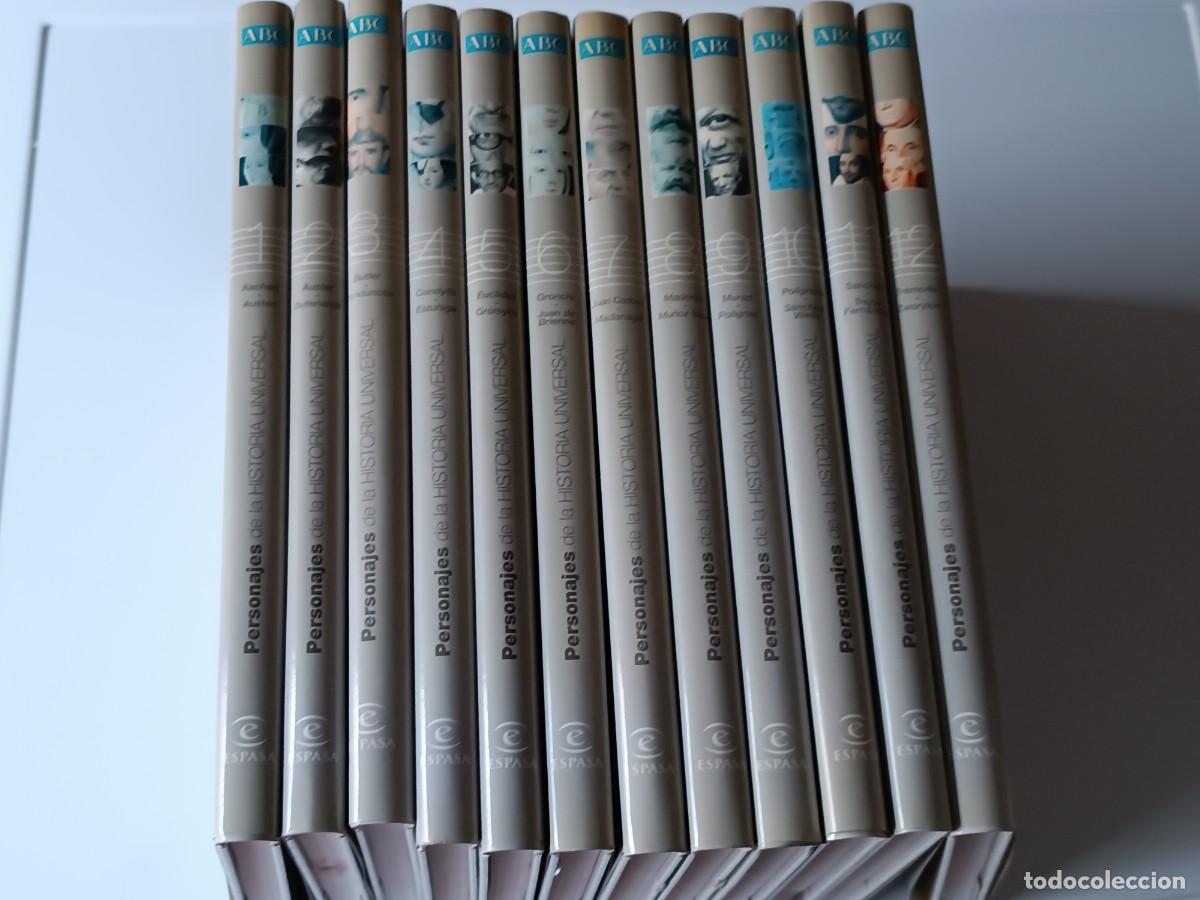 Libros de segunda mano: PERSOANJES DE LA HISTORIA UNIVERSAL ESPASA ABC 12 TOMOS - Foto 1