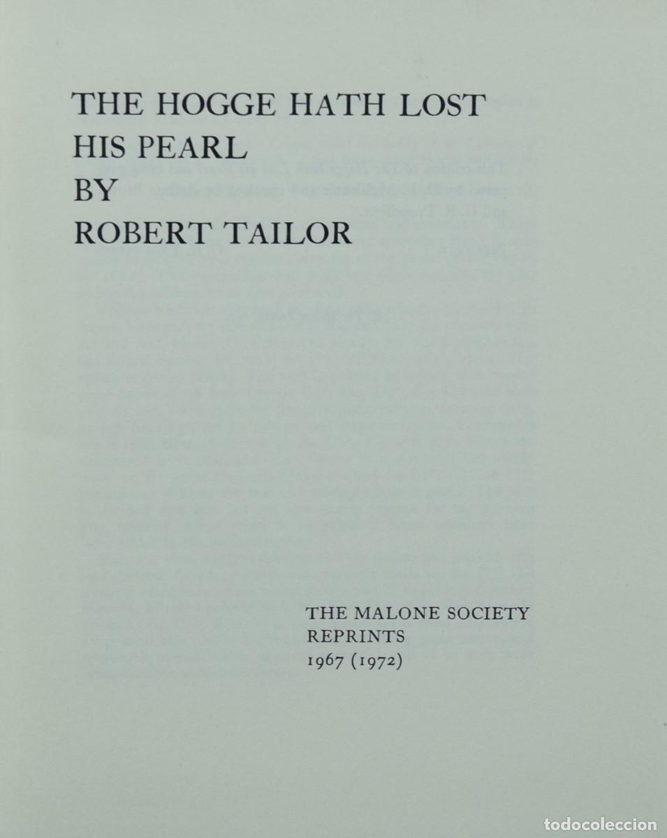 Libros de segunda mano: THE HOGGE HATH LOST HIS PEARL BY - Robert TAILOR - Foto 1