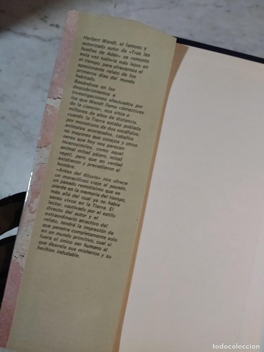 Libros de segunda mano: Antes del Diluvio Herbert Wendt- libro F&oacute;siles - Foto 2