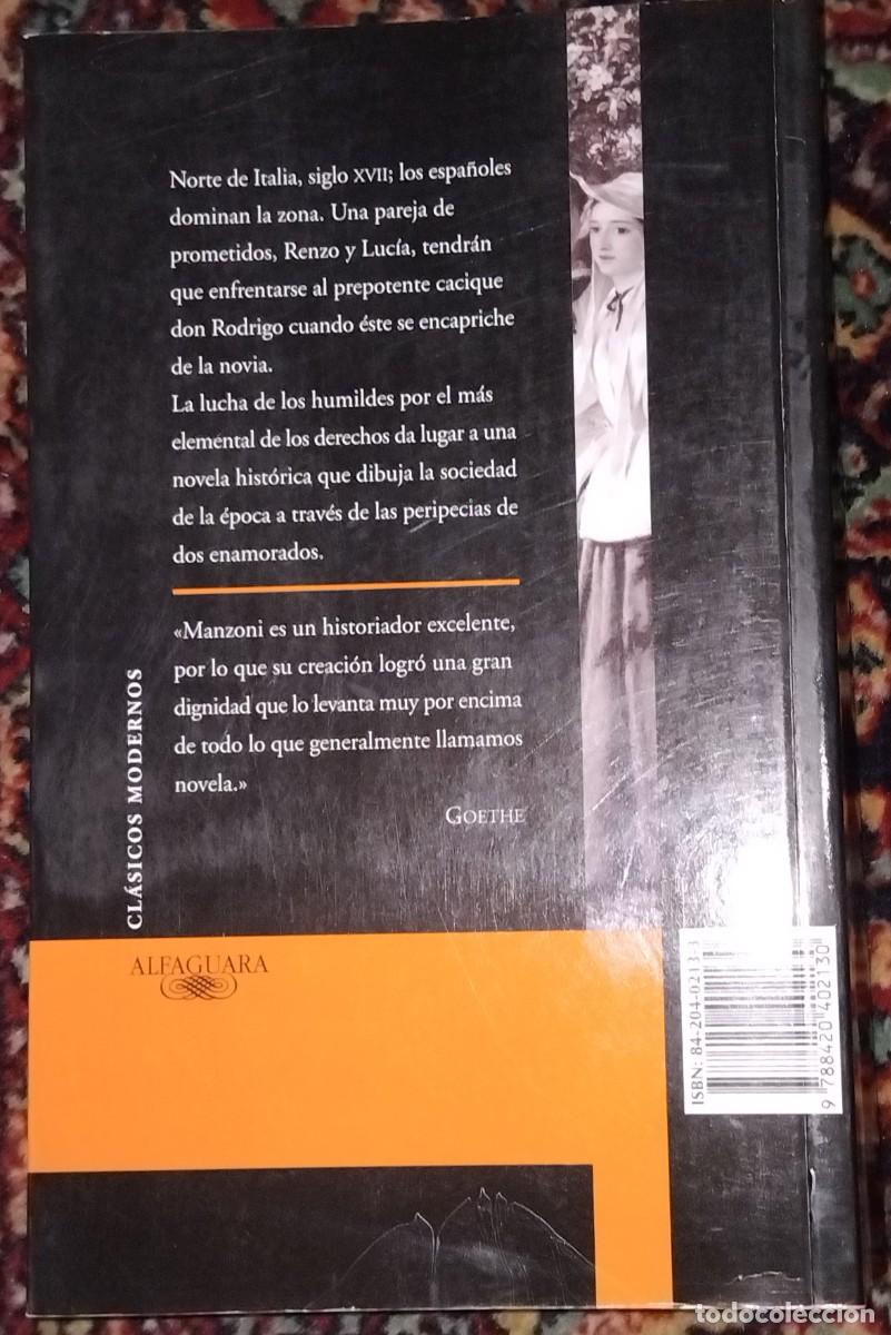 Libros de segunda mano: Alessandro Manzoni LOS NOVIOS - Foto 2