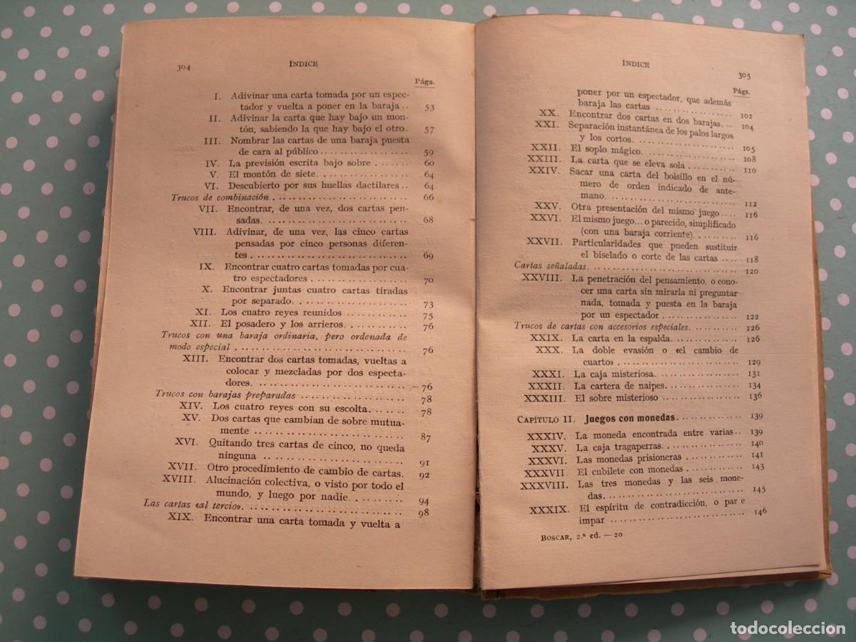 Libros de segunda mano: JUEGOS DE MANOS / PROF. BOSCAR / MAGIA - Foto 3