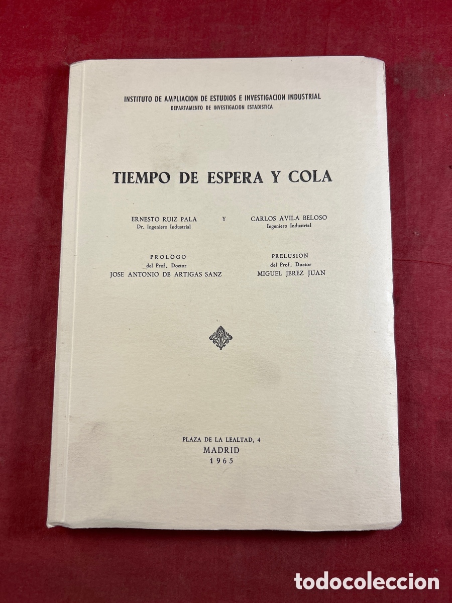 Libros de segunda mano: TIEMPO DE ESPERA Y COLA - Foto 1