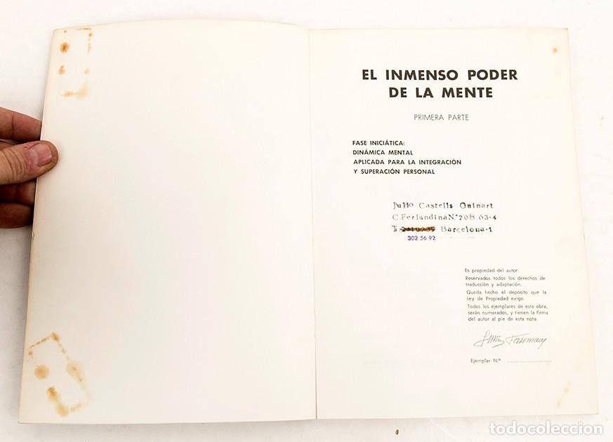 Libros de segunda mano: FASSMAN - DEDICADO - EL INMENSO PODER DE LA MENTE- CURSO - 4 VOLS. + P&Eacute;NDUDO Y MEDALLA - Foto 7