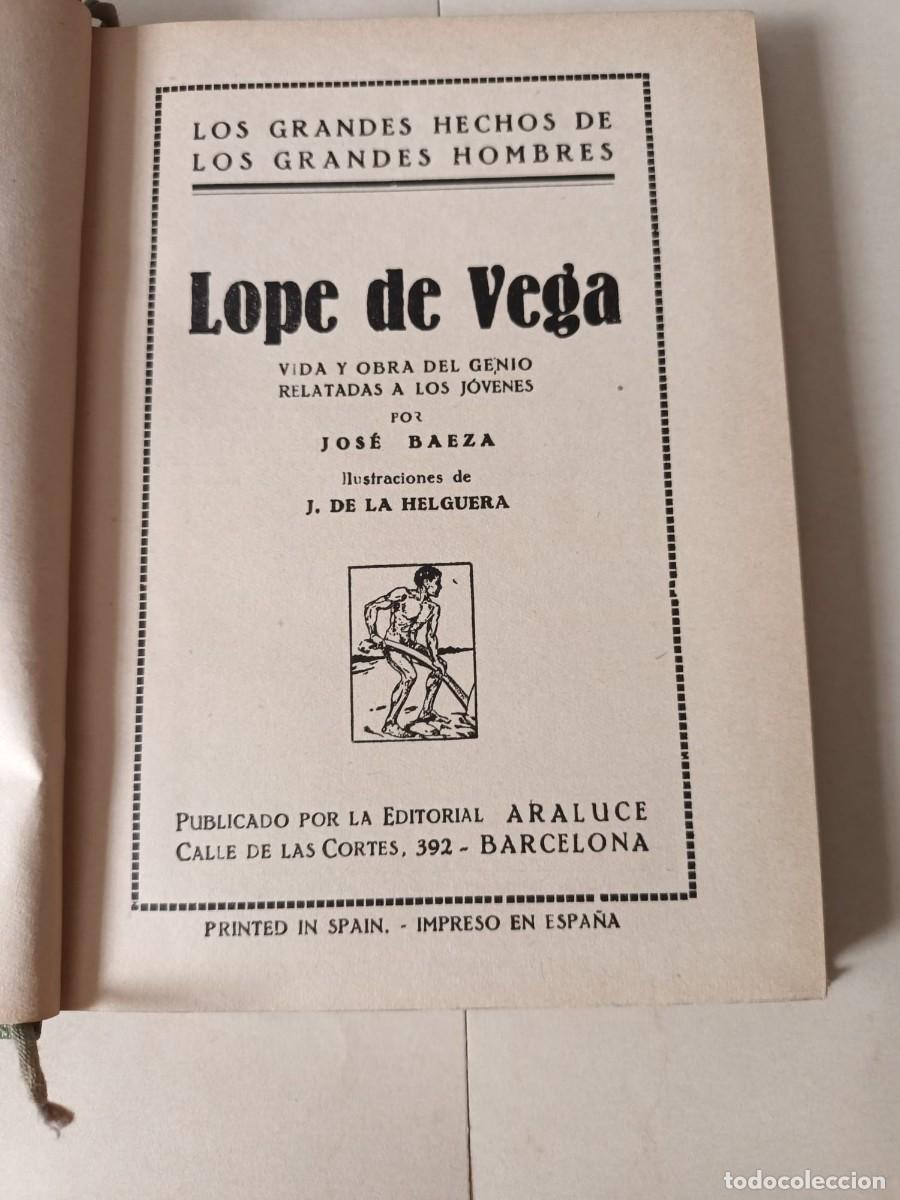 Libros de segunda mano: Lope de Vega. Colecci&oacute;n Araluce - Foto 2