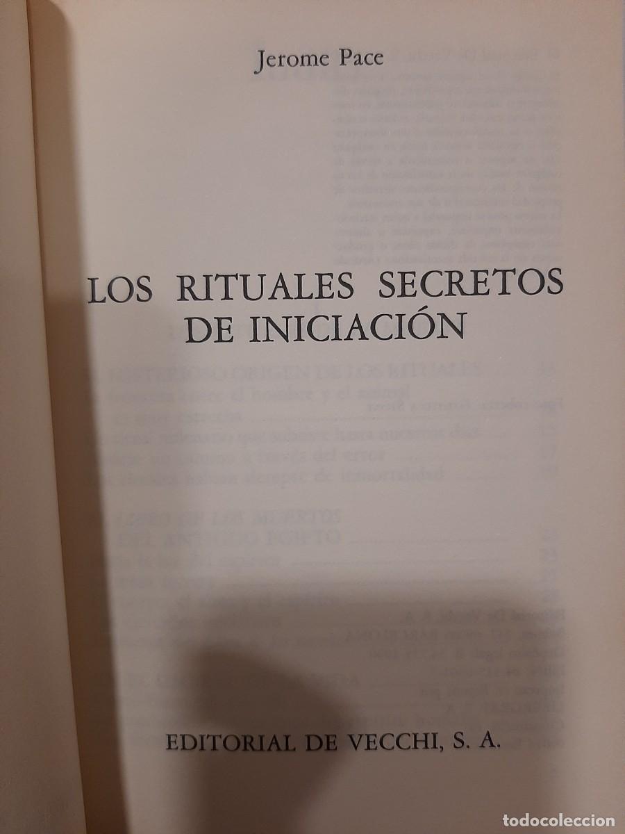 Libros de segunda mano: Jerome Pace. Los rituales secretos de iniciaci&oacute;n - Foto 1