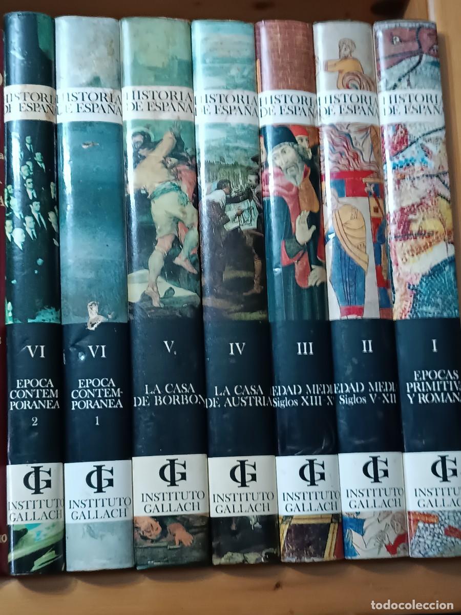 Libros de segunda mano: HISTORIA DE ESPA&Ntilde;A 7 TOMOS INSTITUTO GALLACH - Foto 1