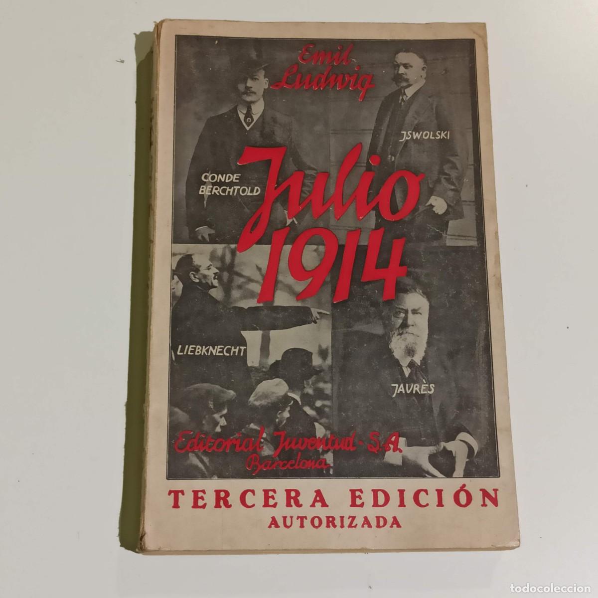 Libros de segunda mano: Libro Julio 1914 Emil Ludwig - Foto 1