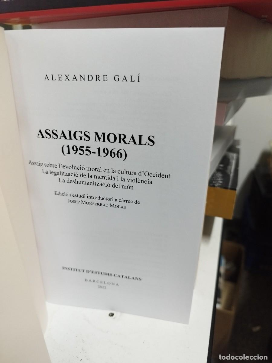 Libros de segunda mano: Assaigs morals (1955-1966). Gal&iacute;, Alexandre. - Foto 2