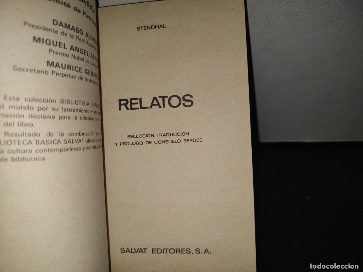 Libros de segunda mano: 141- RELATOS - STENDHAL - BIBLIOTECA B&Aacute;SICA SALVAT - Foto 4