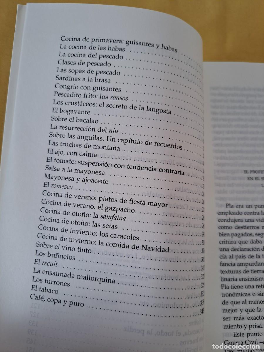 Libros de segunda mano: JOSEP PLA - LO QUE HEMOS COMIDO - EDICIONES DESTINO 2001 - Foto 4