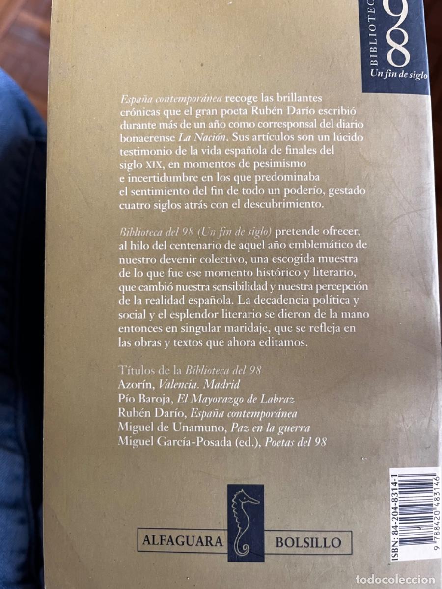 Libros de segunda mano: Espa&ntilde;a contempor&aacute;nea, de Ruben Dar&iacute;o - Foto 2