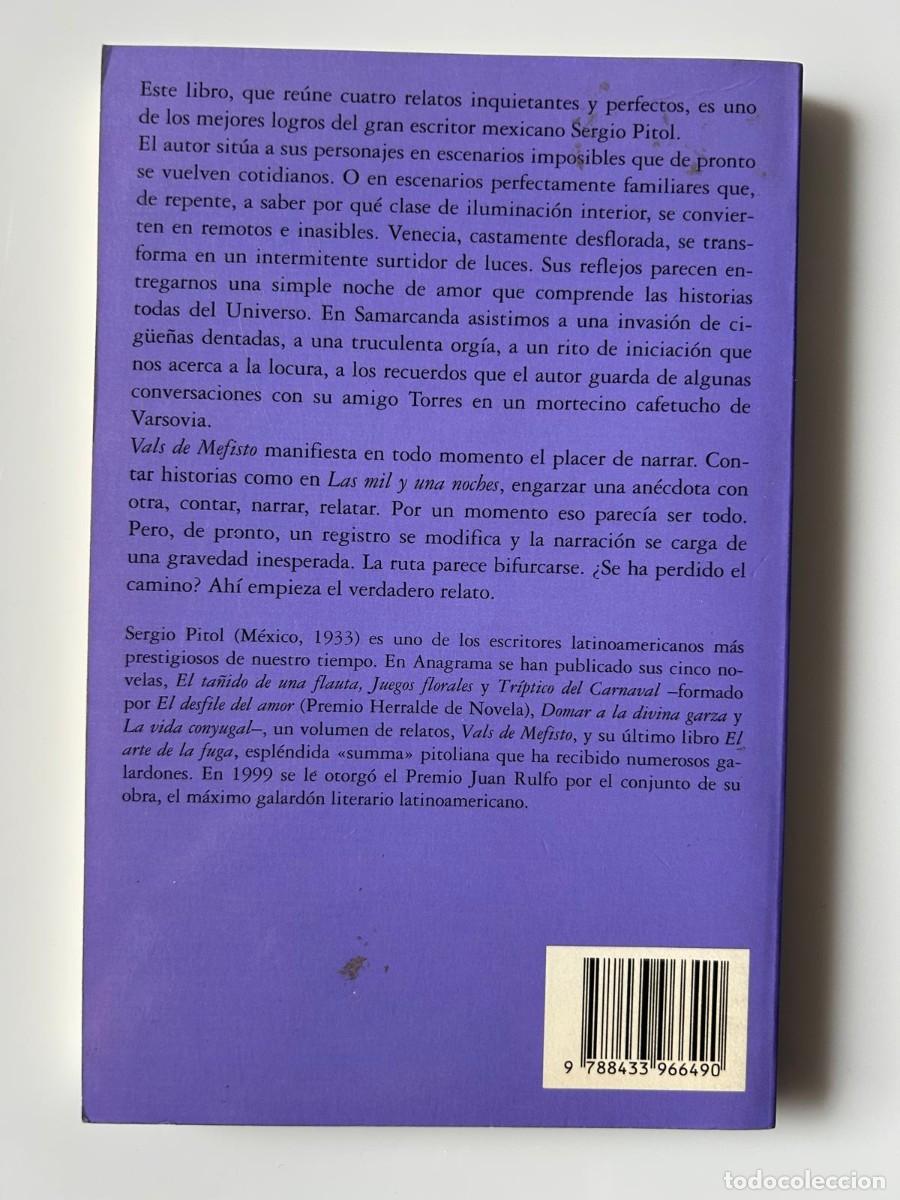 Libros de segunda mano: VALS DE MEFISTO. SERGIO PITOL - Foto 2