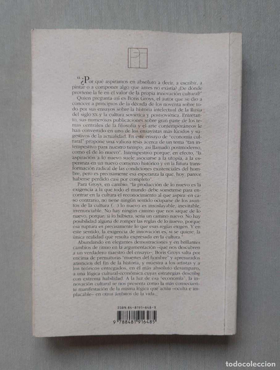 Libros de segunda mano: Sobre lo nuevo. Boris Groys - Foto 2