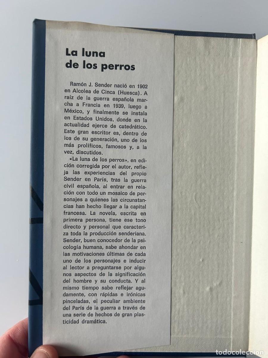 Libros de segunda mano: LA LUNA DE LOS PERROS. RAMON J.SENDER - Foto 4