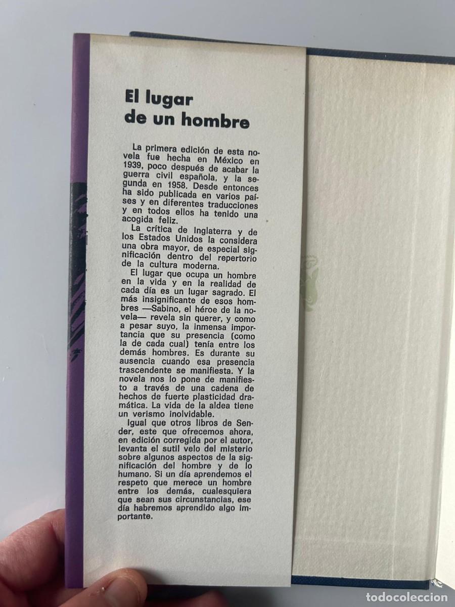 Libros de segunda mano: EL LUGAR DE UN HOMBRE. RAMON J.SENDER - Foto 3