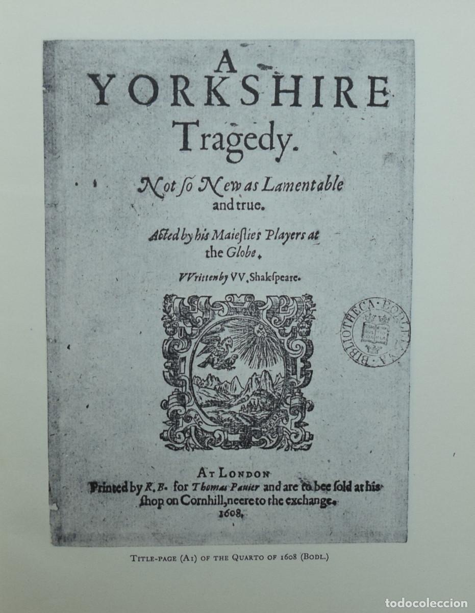 Libros de segunda mano: A YORKSHIRE TRAGEDY - An&oacute;nimo - Foto 2
