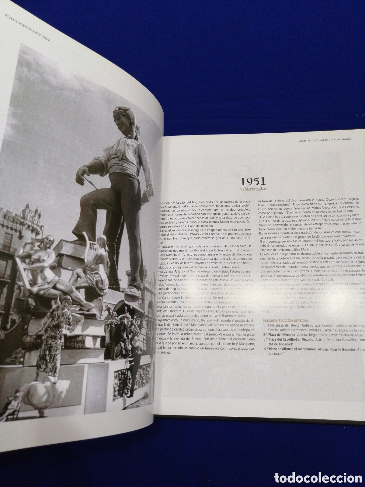 Libros de segunda mano: PLAZA MAYOR 1942-1982 - FALLAS EN EL CORAZ&Oacute;N DE VALENCIA - JUNTA CENTRAL FALLERA 2008 - Foto 4