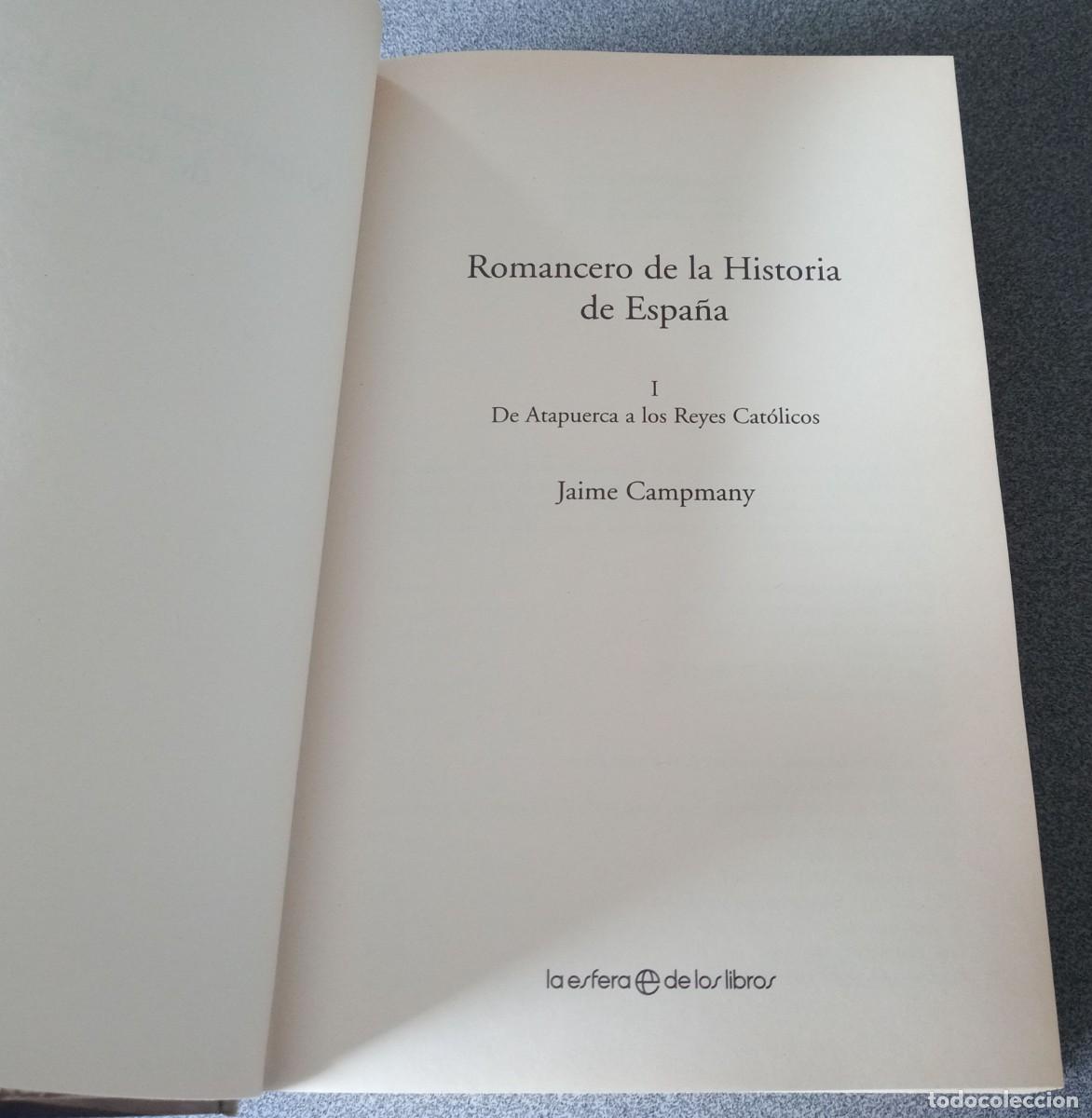 Libros de segunda mano: Romancero De La Historia De Espa&ntilde;a Jaime Campmany - Foto 4