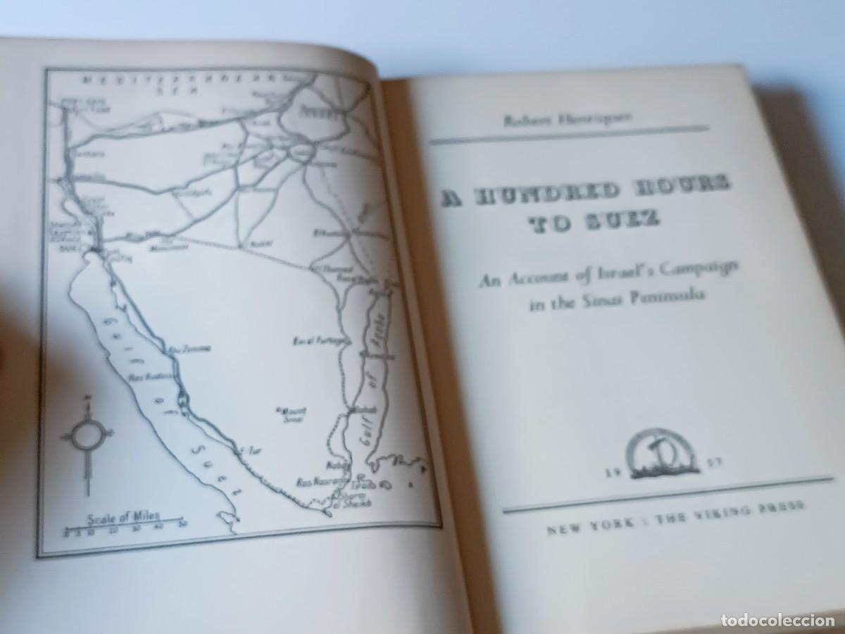 Libros de segunda mano: 100 HORAS A SUEZ ROBERT HENRIQUES EN INGLES - Foto 2