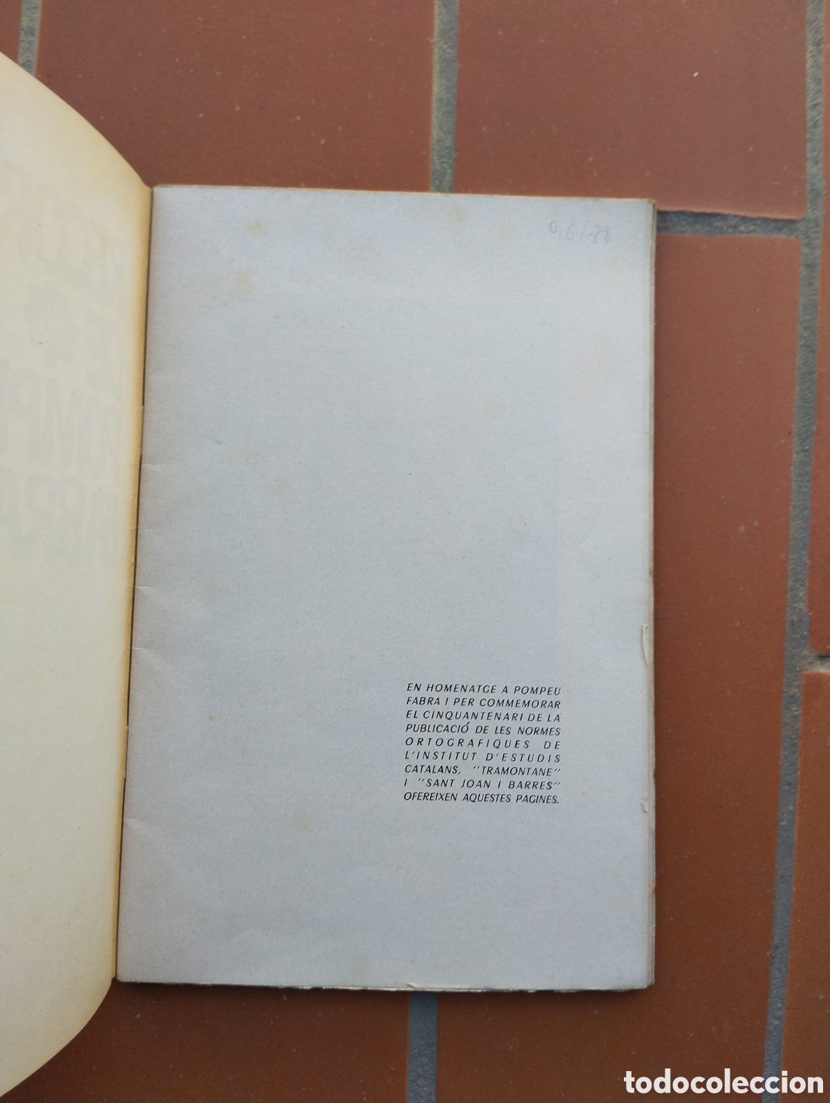 Libros de segunda mano: RECORD DE POMPEU FABRA PERPINY&Agrave; 1963 - Foto 2
