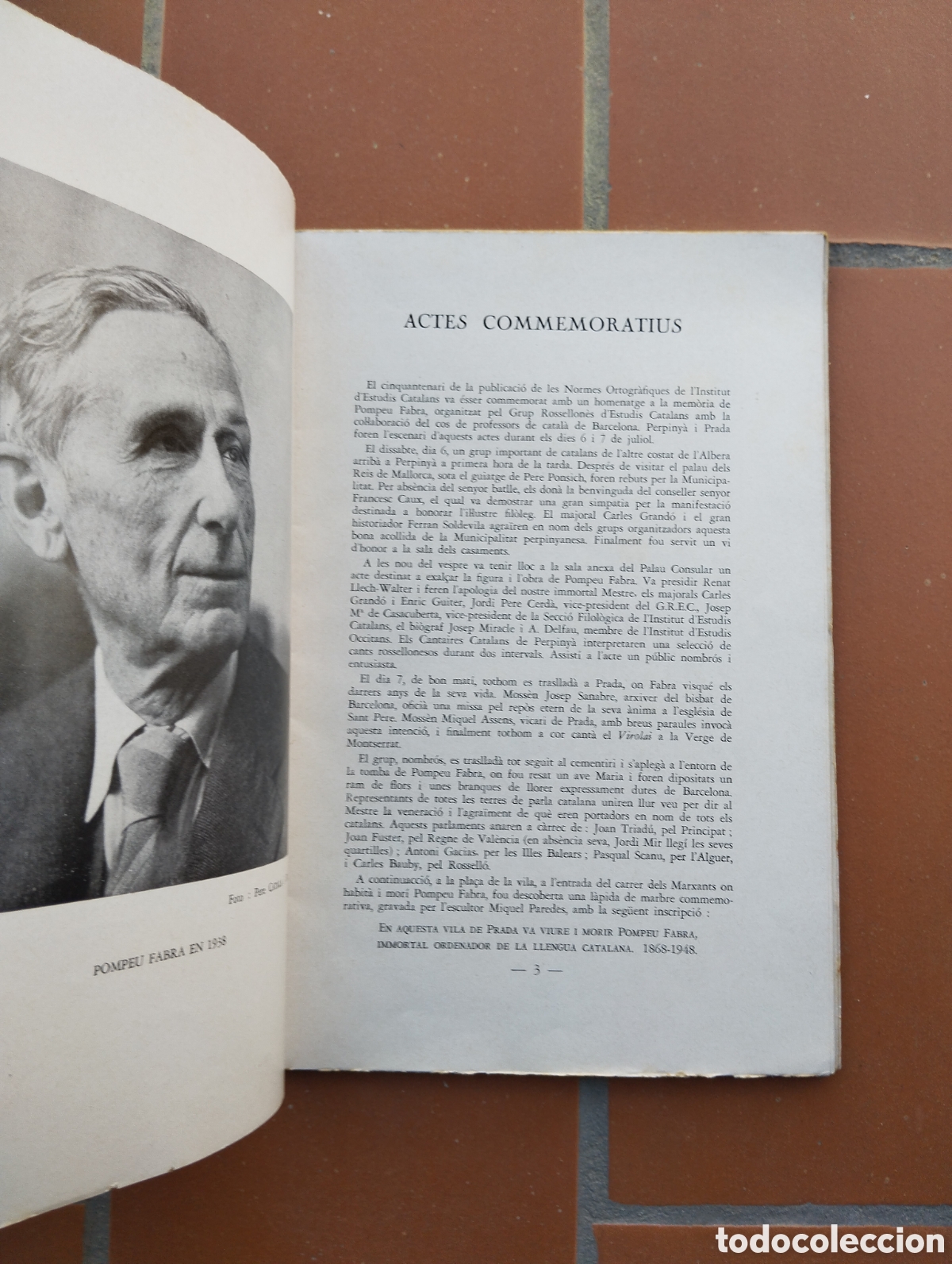Libros de segunda mano: RECORD DE POMPEU FABRA PERPINY&Agrave; 1963 - Foto 3