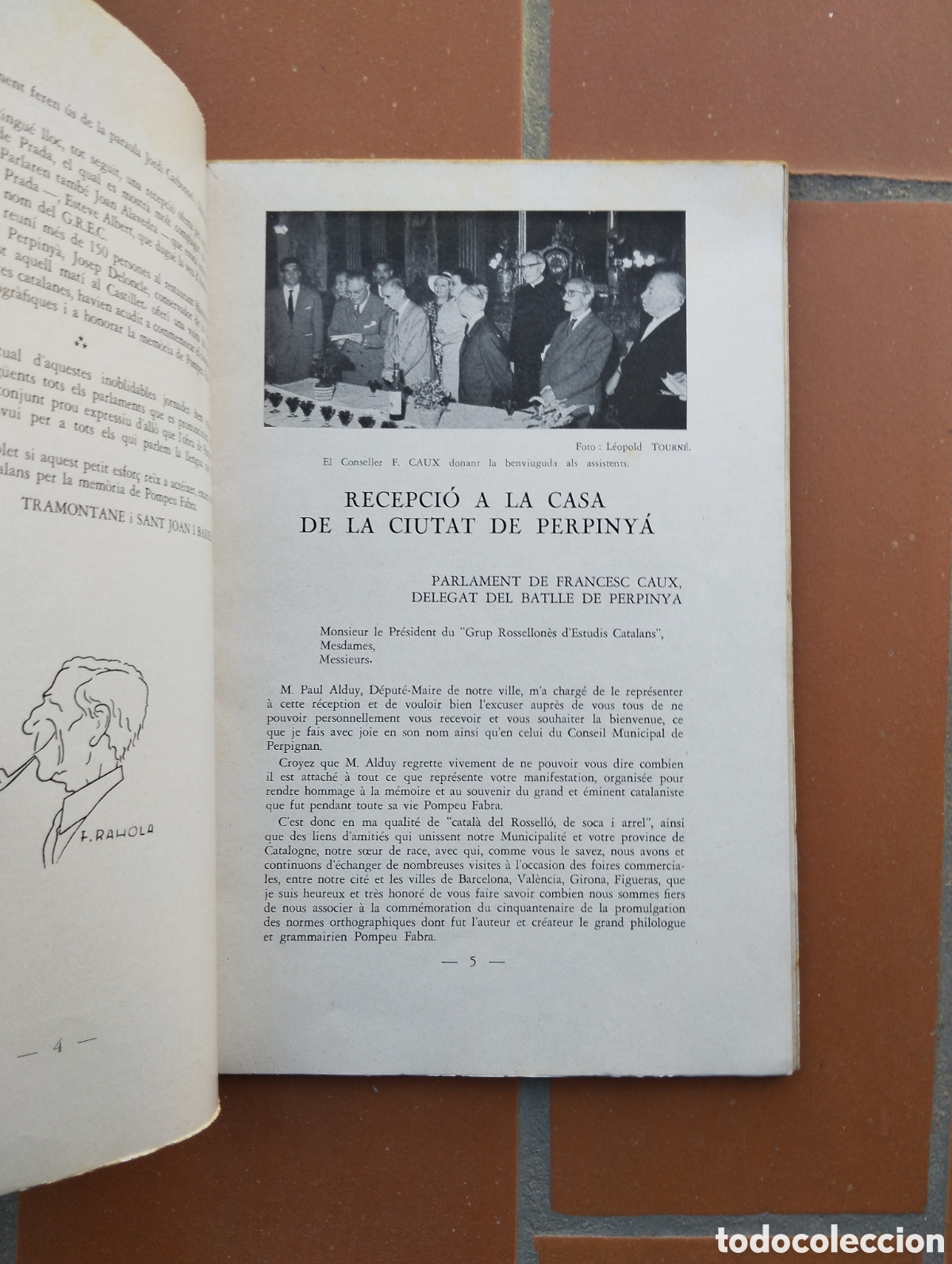 Libros de segunda mano: RECORD DE POMPEU FABRA PERPINY&Agrave; 1963 - Foto 4