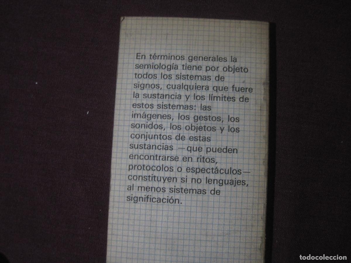 Libros de segunda mano: Roland Barthes - Elementos de Semiolog&iacute;a - Comunicaci&oacute;n 1971 - Foto 3