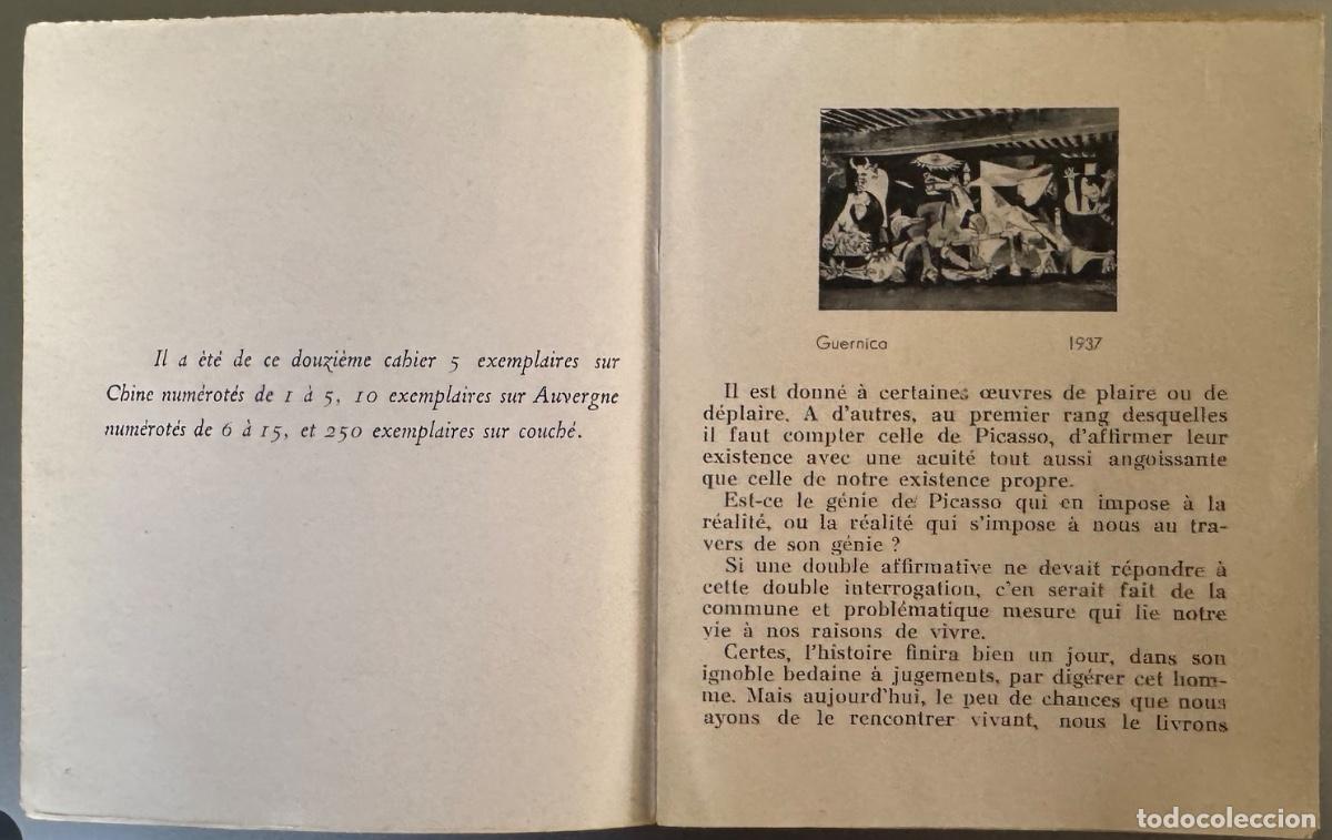 Libros de segunda mano: Picasso (Les Pages Lires de la Main &agrave; Plume n. 12) - Foto 2