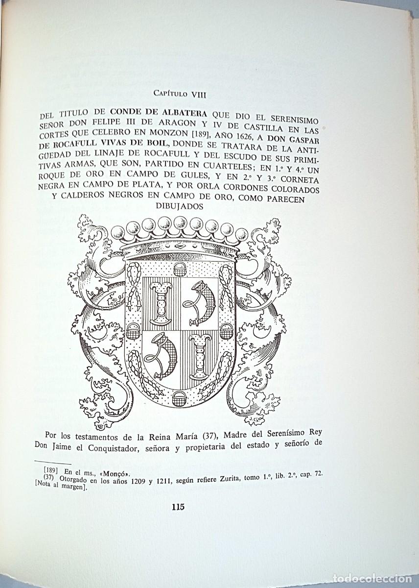 Libros de segunda mano: NOBILIARIO VALENCIANO DE ONOFRE ESQUERDO - Foto 5