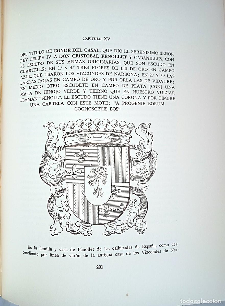 Libros de segunda mano: NOBILIARIO VALENCIANO DE ONOFRE ESQUERDO - Foto 6