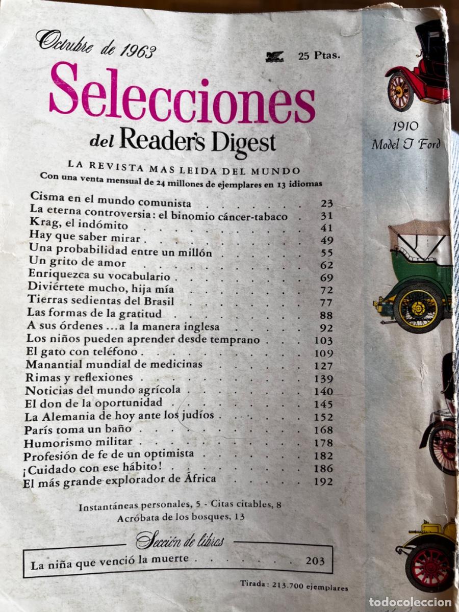 Libros de segunda mano: Selecciones del Reader&rsquo;s Digest Octubre de 1963 - Foto 2