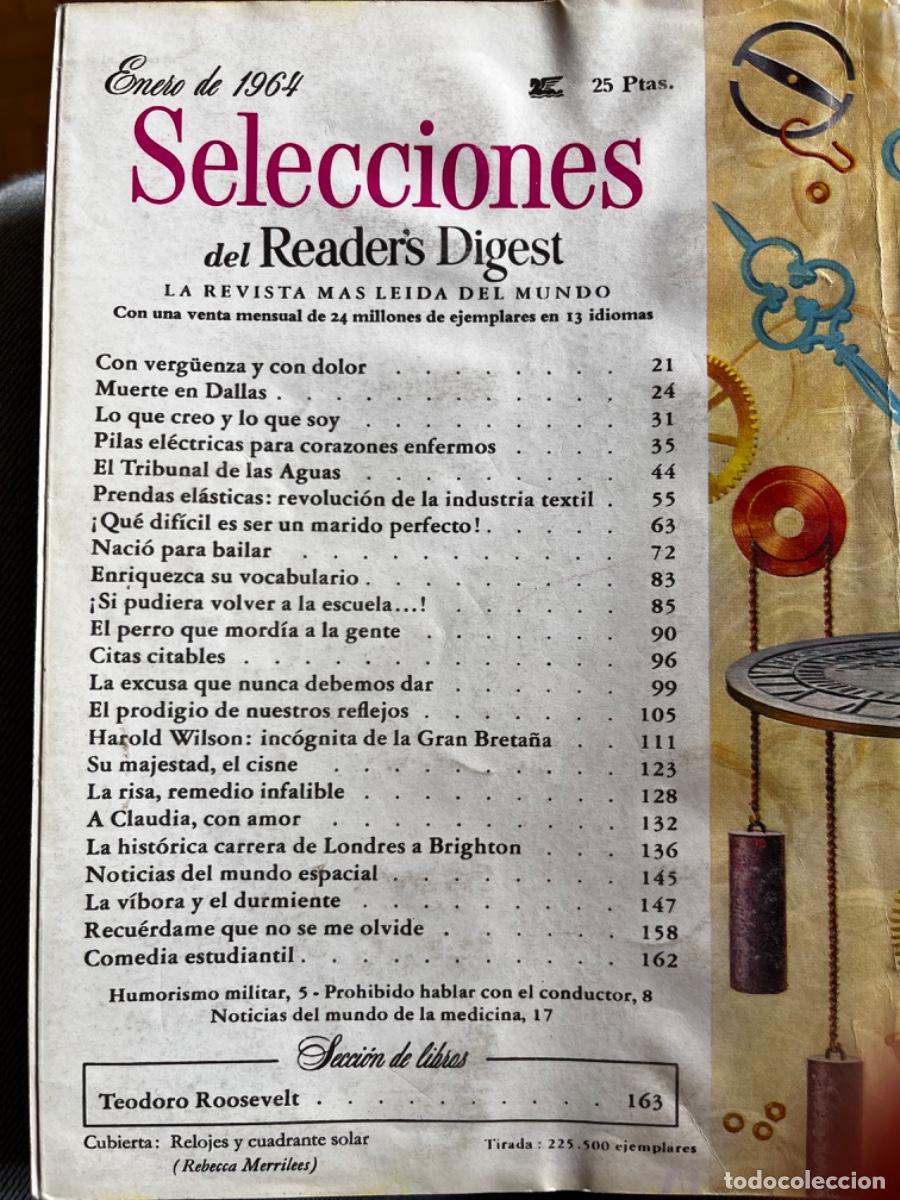 Libros de segunda mano: Selecciones del Reader&rsquo;s Digest Enero de 1964 - Foto 2