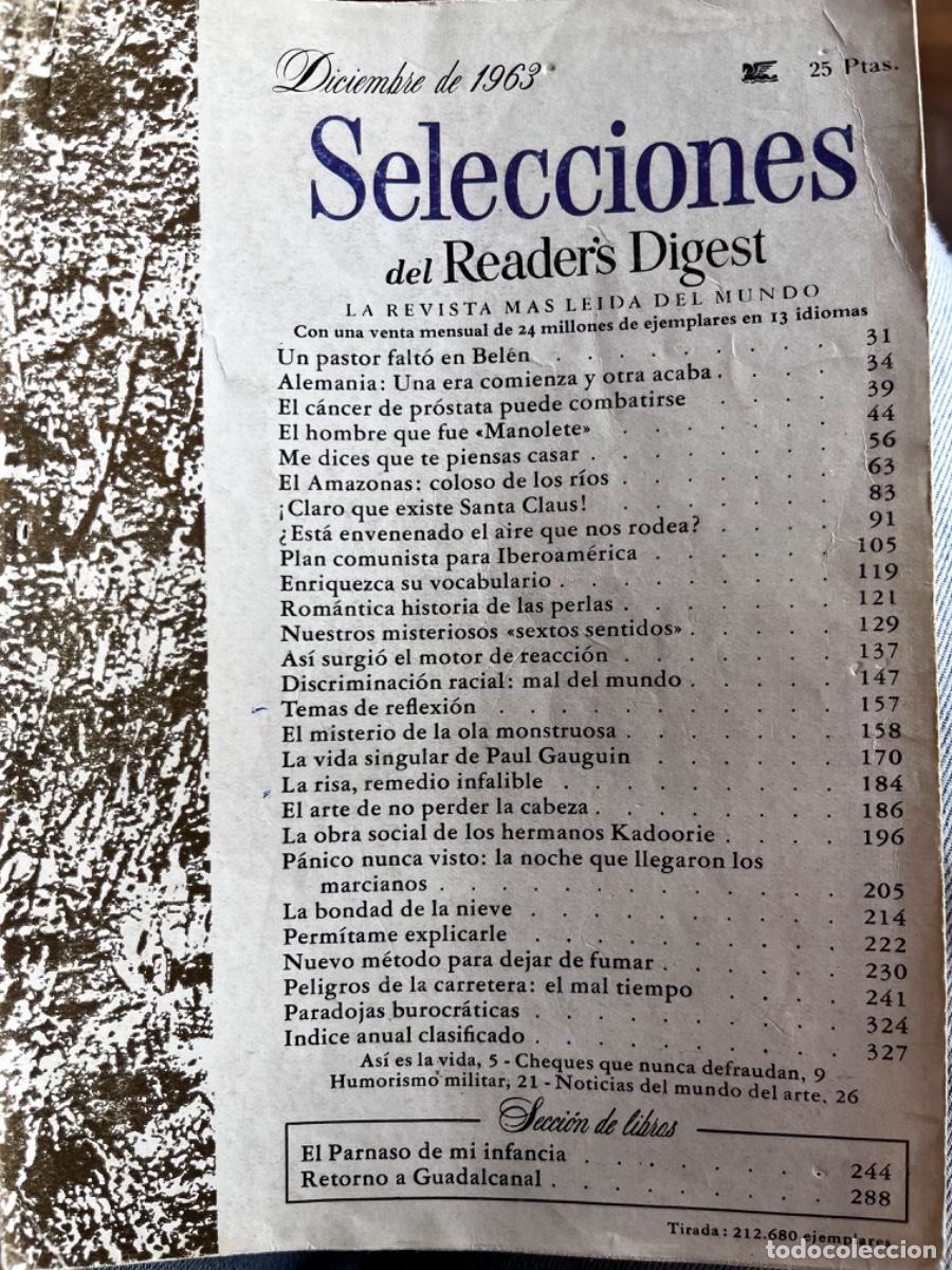 Libros de segunda mano: Selecciones del Reader&rsquo;s Digest Diciembre de 1963 - Foto 1