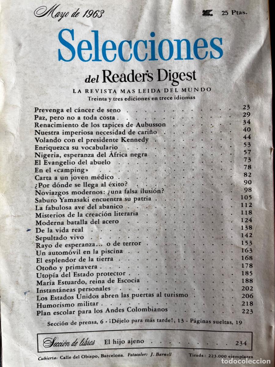 Libros de segunda mano: Selecciones del Reader&rsquo;s Digest Mayo de 1963 - Foto 2