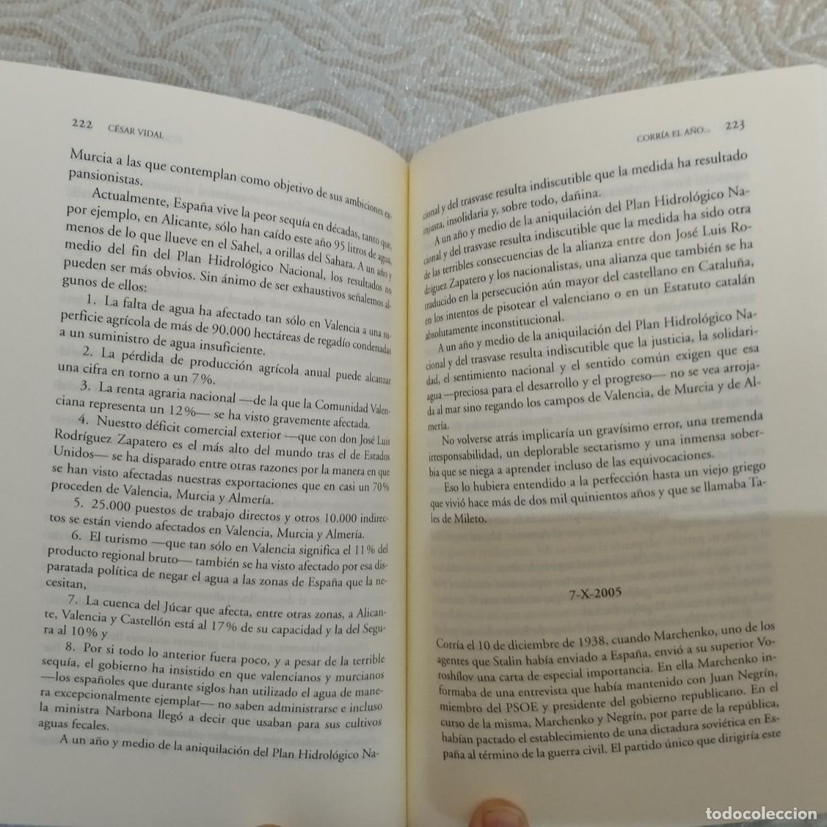 Libros de segunda mano: Corr&iacute;a el a&ntilde;o... - Cesar Vidal - Foto 2