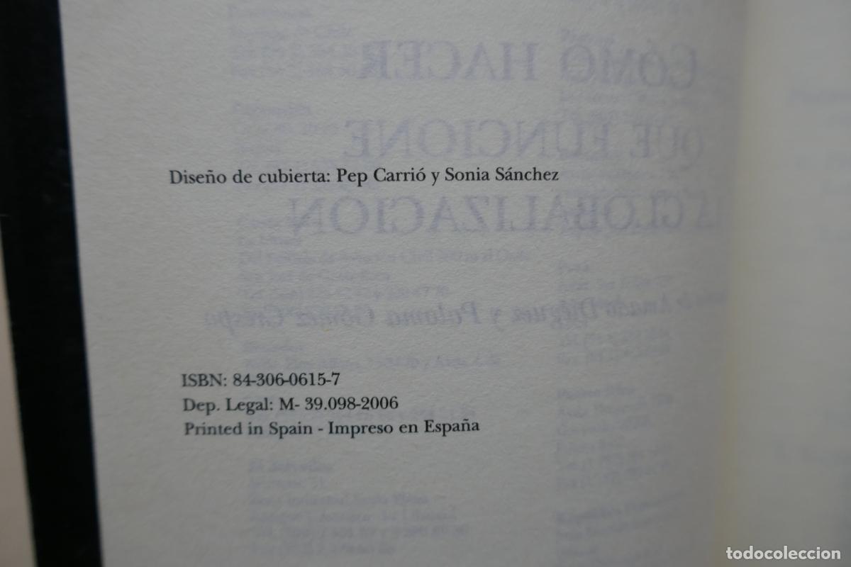 Libros de segunda mano: C&oacute;mo hacer que funcione la globalizaci&oacute;n. Joseph E. Stiglitz - Foto 7