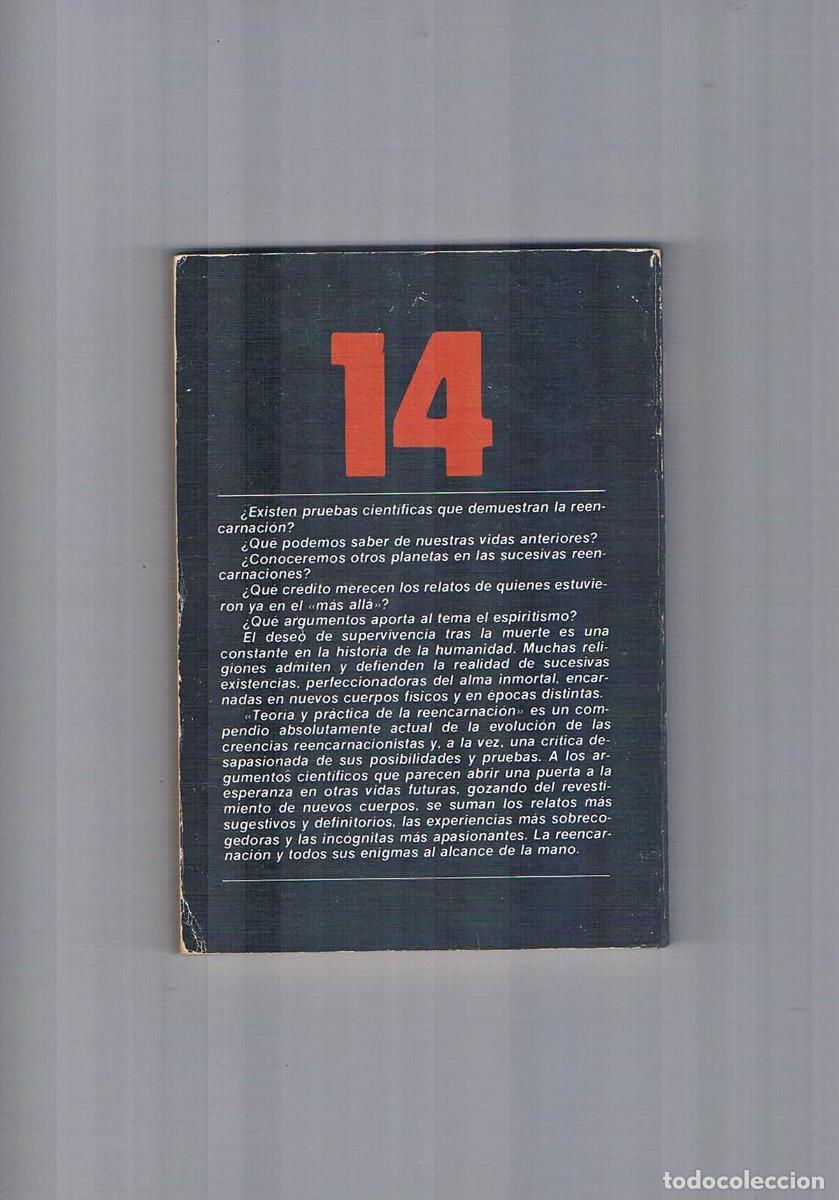 Libros de segunda mano: Teoria y practica de la reencarnacion Jimenez del Oso Ediciones Uve 1980 - Foto 2