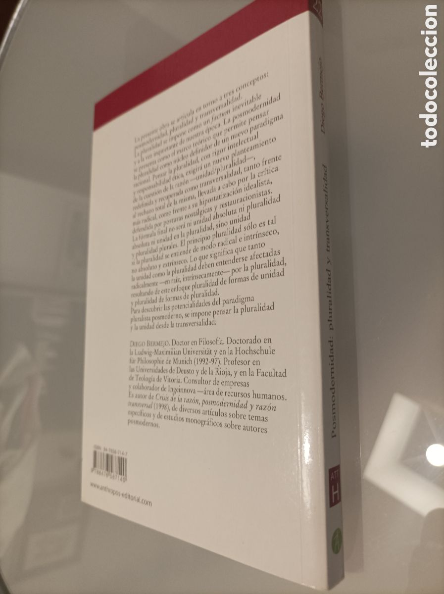Libros de segunda mano: Diego Bermejo - Posmodernidad, pluralidad y transversalidad - Foto 2