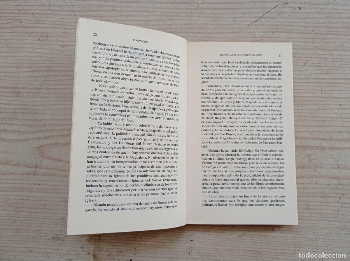 Libros de segunda mano: Diccionario Del Codigo Da Vinci - Simon Cox - 2004 - Edaf - Foto 4