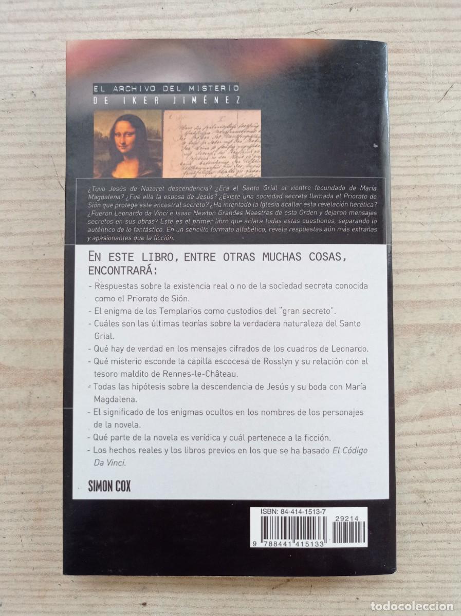 Libros de segunda mano: Diccionario Del Codigo Da Vinci - Simon Cox - 2004 - Edaf - Foto 5
