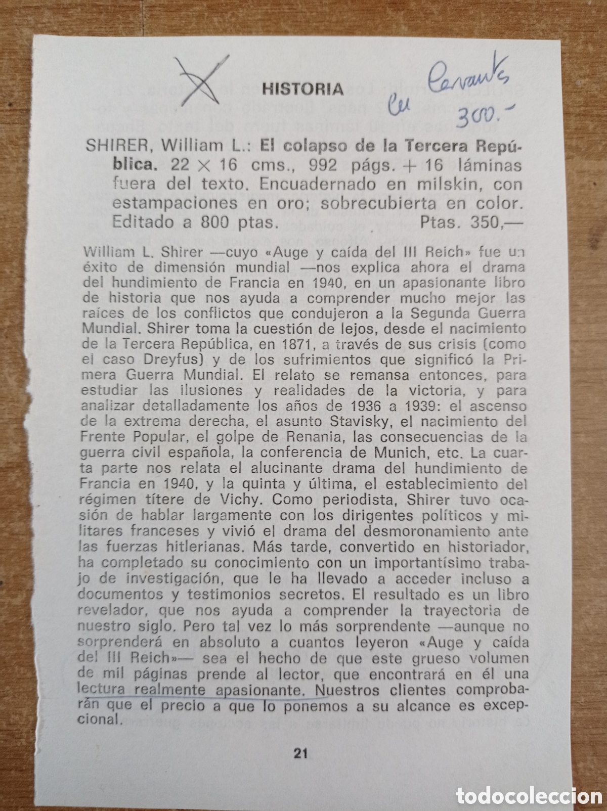Libros de segunda mano: EL COLAPSO DE LA TERCERA REP&Uacute;BLICA. WILLIAM L. SHIRER - Foto 6