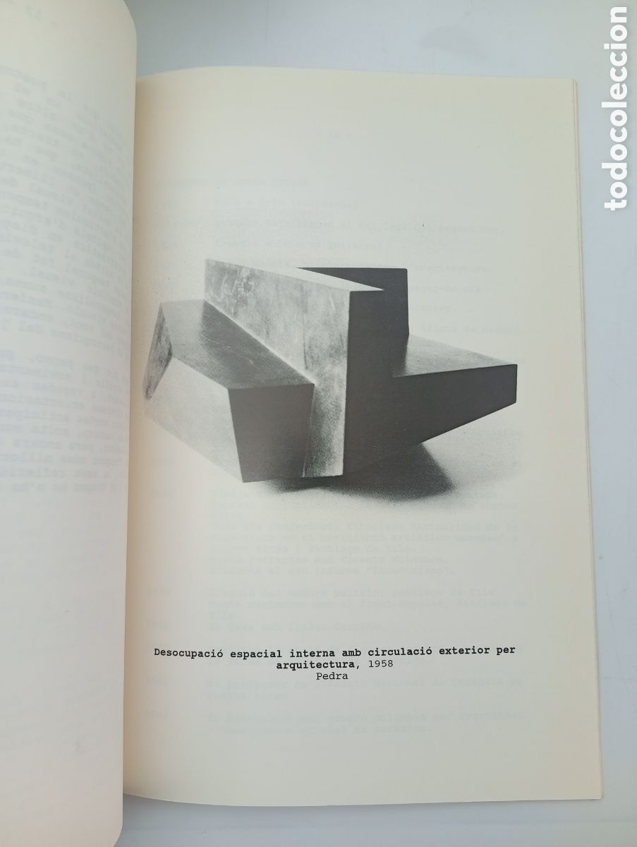 Libros de segunda mano: Dossier de prensa Oteiza Prop&ograve;sit experimental 1988 Caixa - Foto 3