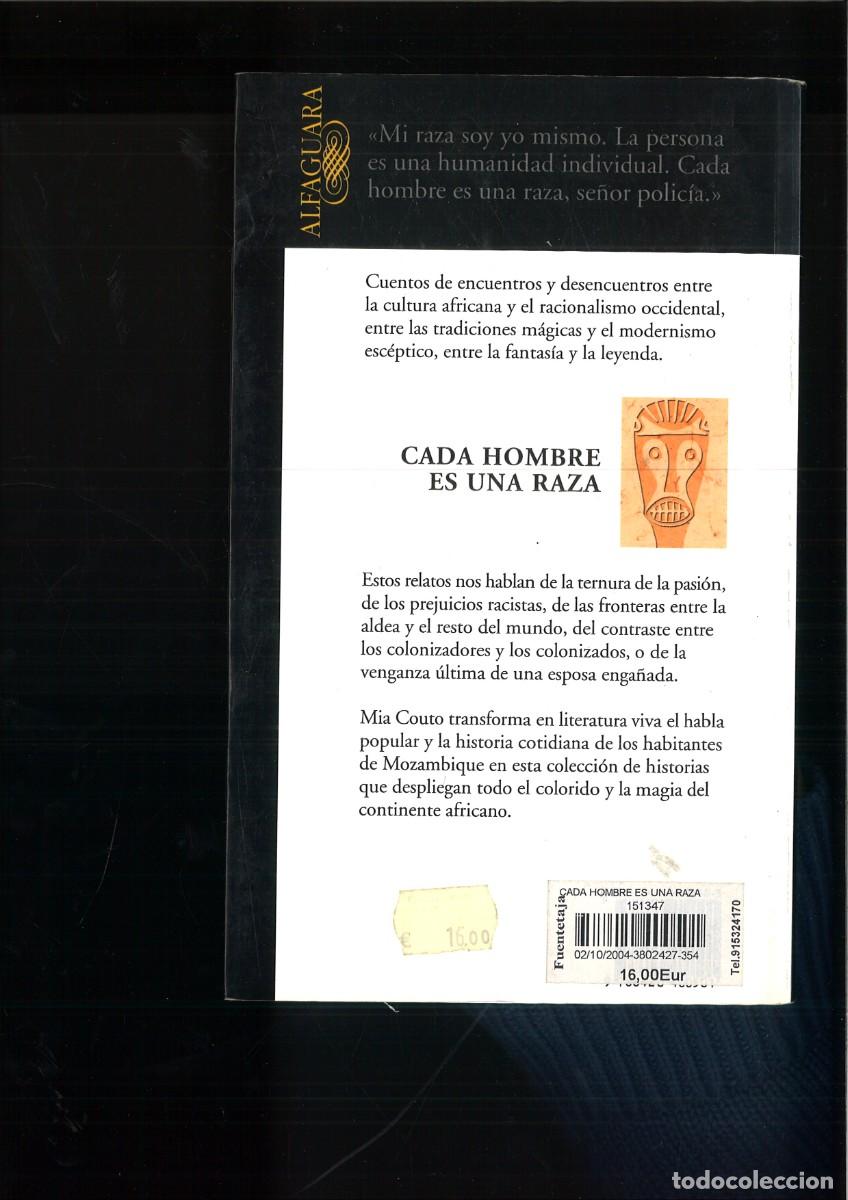 Libros de segunda mano: CADA HOMBRE ES UNA RAZA. Mia Couto - Foto 2
