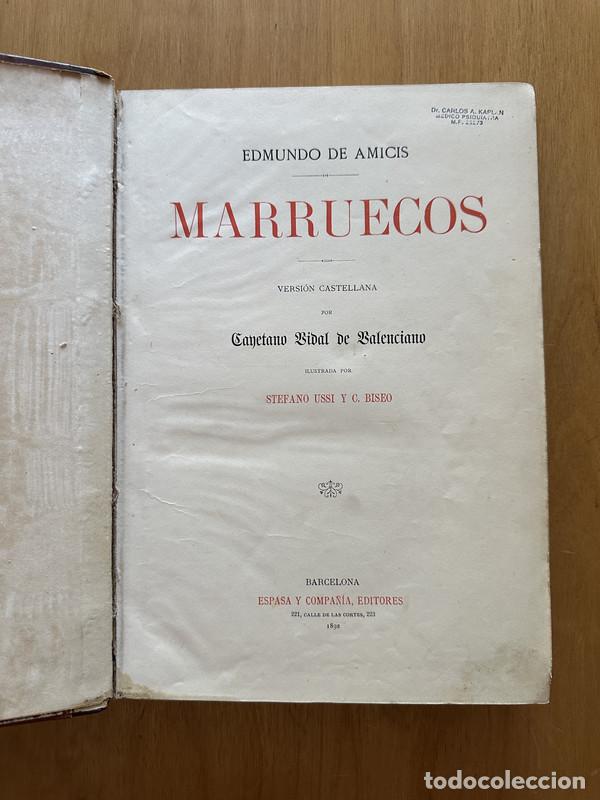 Libros de segunda mano: Marruecos - de Amicis Edmundo - Foto 1